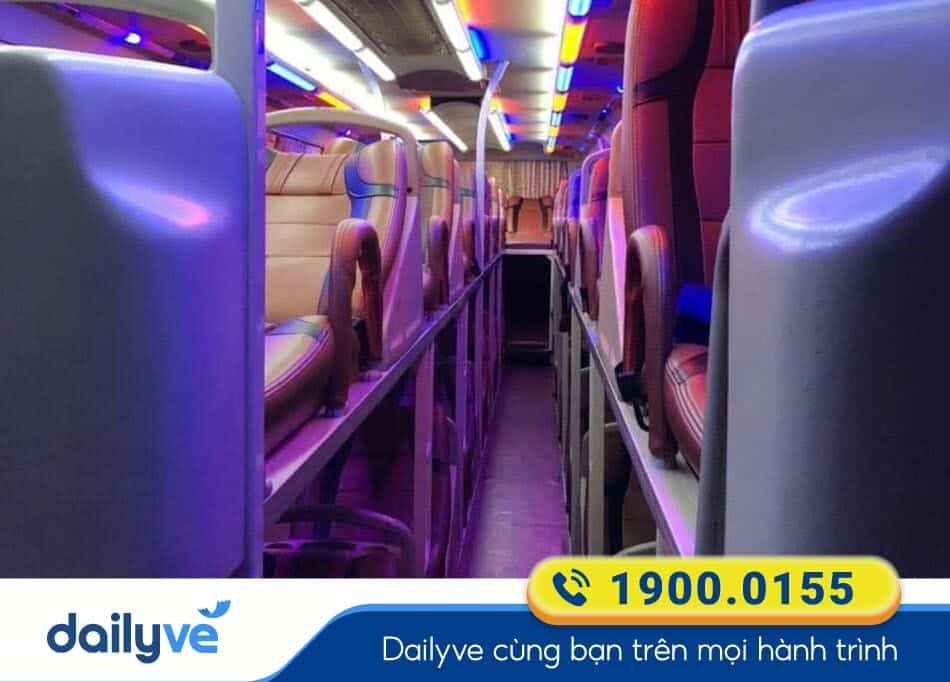 Nội thất xe giường nằm 44 chỗ của nhà xe Sự Chuyên đi Đà Nẵng