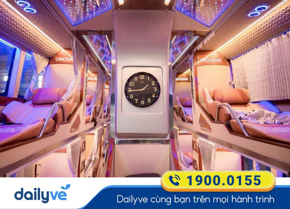 Nội thất xe Limousine 30 phòng của xe khách Trần Anh