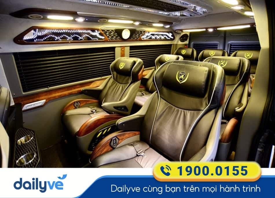 Tiện nghi sang trọng xe Limousine 11 chỗ của xe Thịnh Thái Limousine