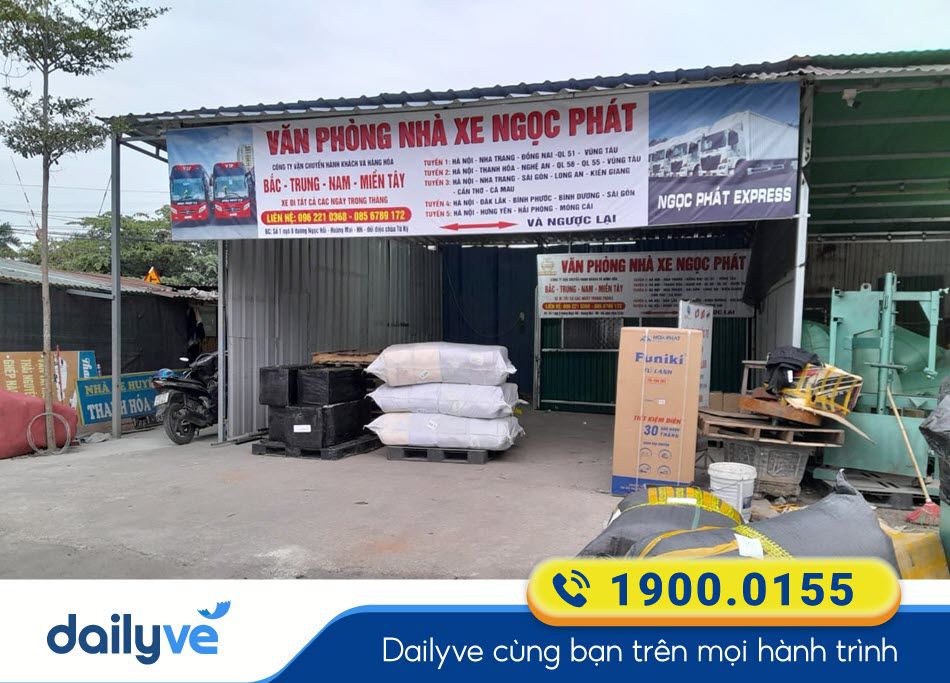 Văn phòng nhà xe Ngọc Phát tại Hà Nội