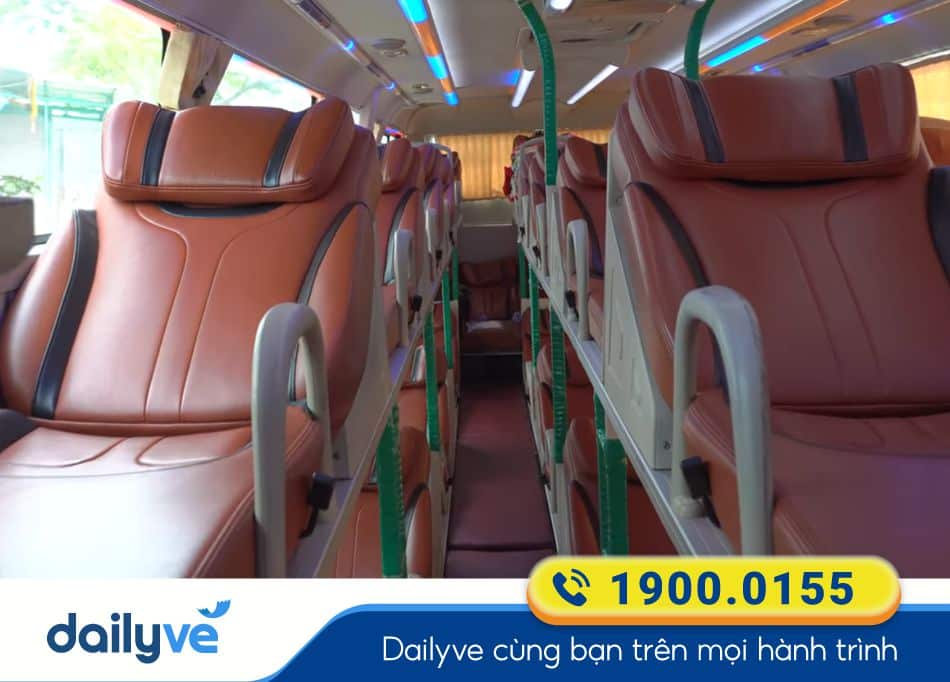 Nội thất xe giường nằm 40 chỗ của nhà xe Thuận Tâm Quảng Ngãi