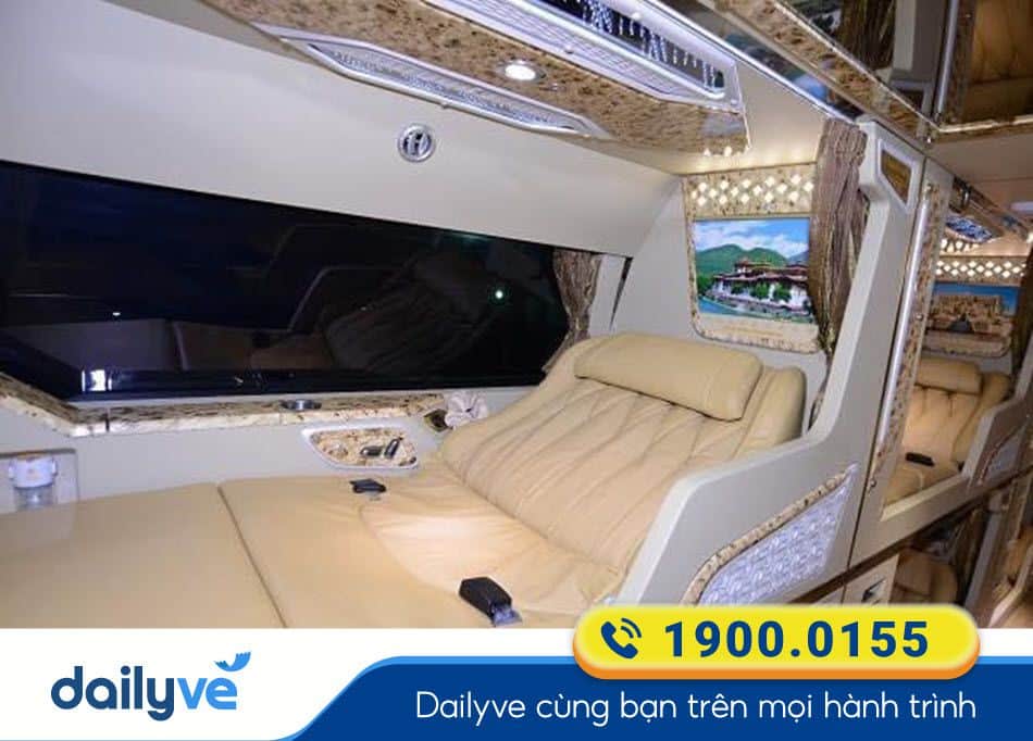 Nội thất xe giường Limousine 24 phòng của nhà xe Ngọc Sơn Hà Giang