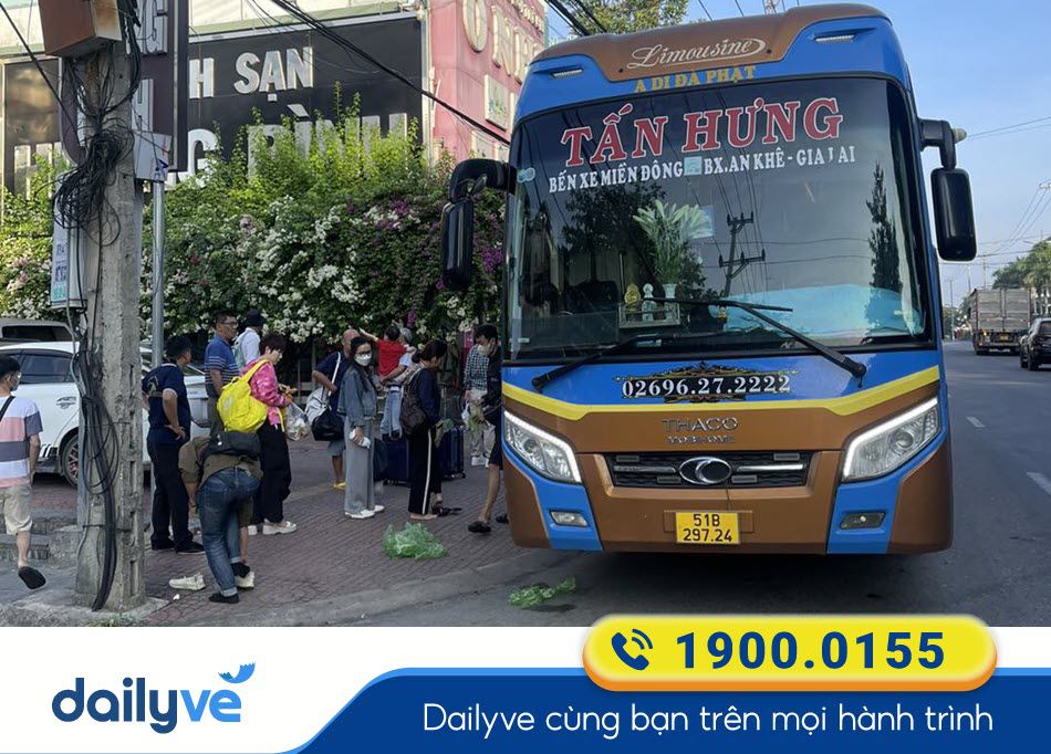 Nhà xe Tấn Hưng Gia Lai đi Sài Gòn