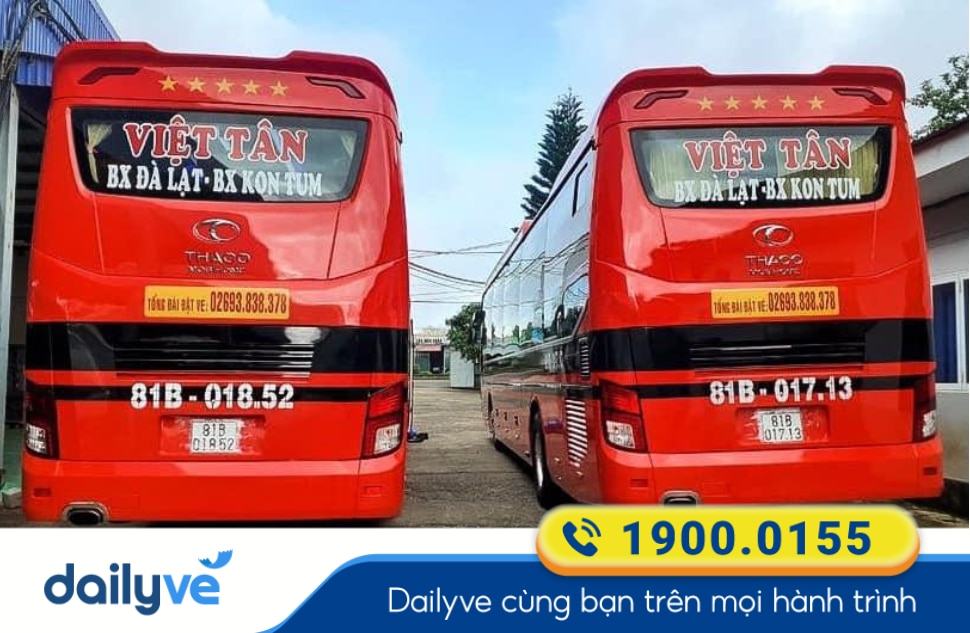 Nhà xe Việt Tân tuyến Kon Tum đi Đà Nẵng