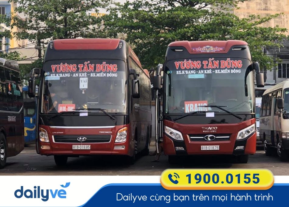 Nhà xe Vương Tấn Dũng Sài Gòn đi Gia Lai