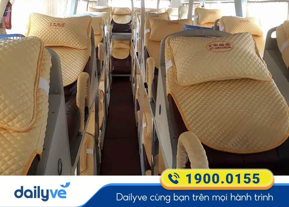 Nội thất xe giường nằm 44 chỗ của nhà xe Tâm Anh Hào