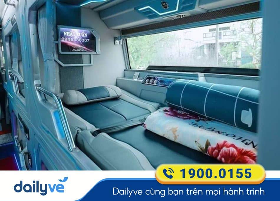 Tiện ích xe Limousine 22 phòng của xe Nhật Tuấn Huế - Hà Nội