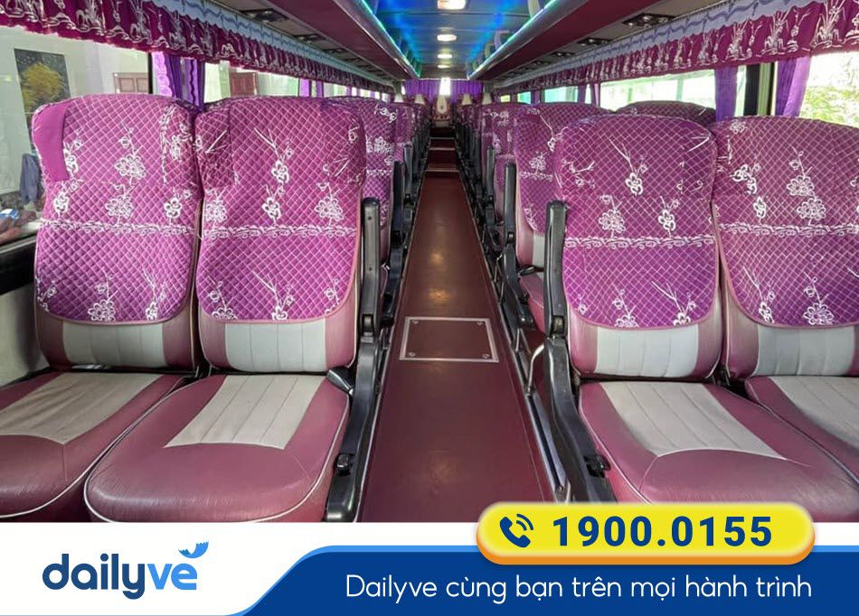 Tiện nghi xe ghế 29 chỗ của nhà xe Thanh Huy Bến Tre
