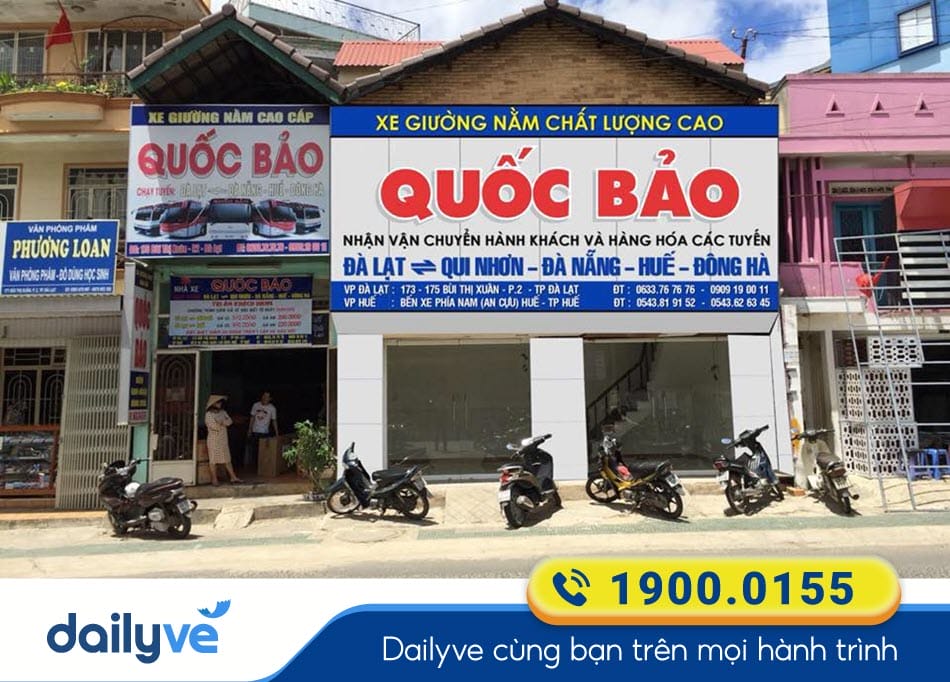 Văn phòng nhà xe Quốc Bảo ở Đà Lạt