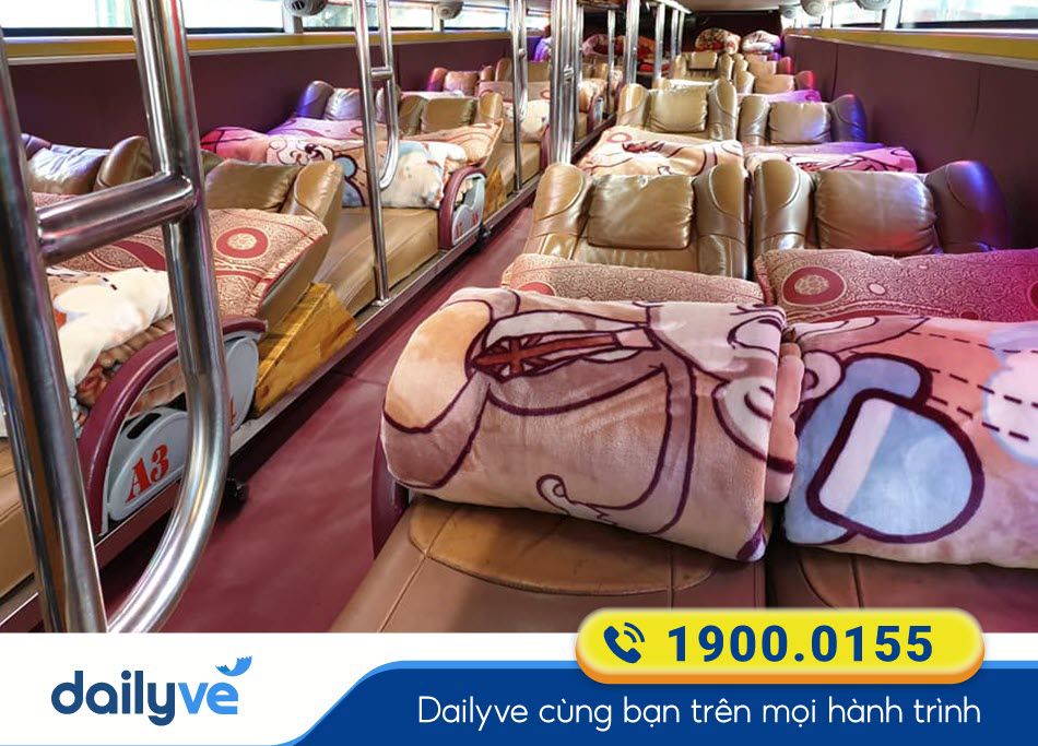 Xe giường đôi 44 chỗ của nhà xe Thế Anh Lai Châu