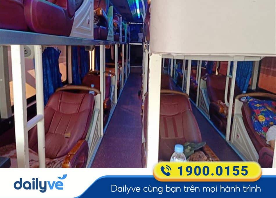 Xe giường nằm 40 chỗ của xe Quang Tỷ Hồng Ngự