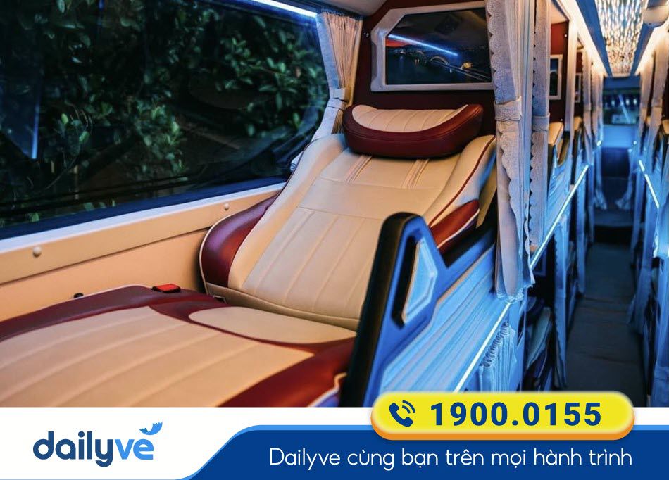 Nội thất xe Limousine 34 phòng của nhà xe Tấn Hưng Gia Lai