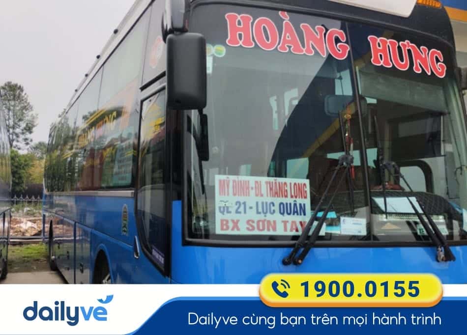 Xe khách Hoàng Hưng chuyên tuyến xe Sơn Tây - Hà Nội đi Thanh Hóa