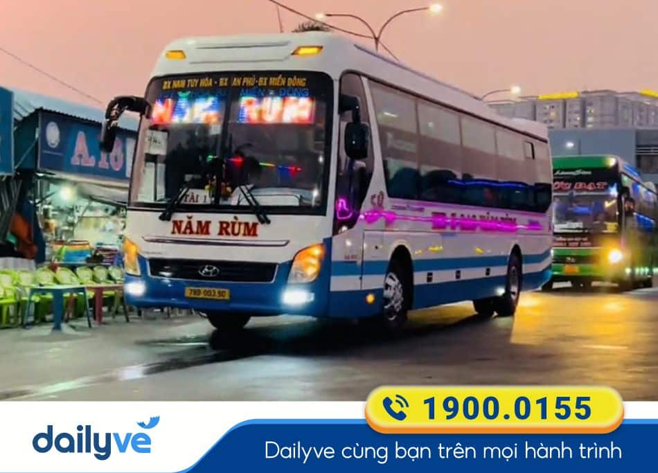 Nhà xe Năm Rùm Phú Yên đi Sài Gòn