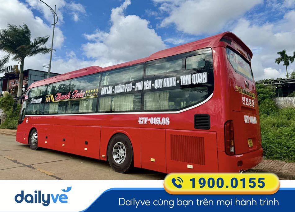 Nhà xe Thanh Trúc Bình Định đi Đắk Lắk chất lượng nhất
