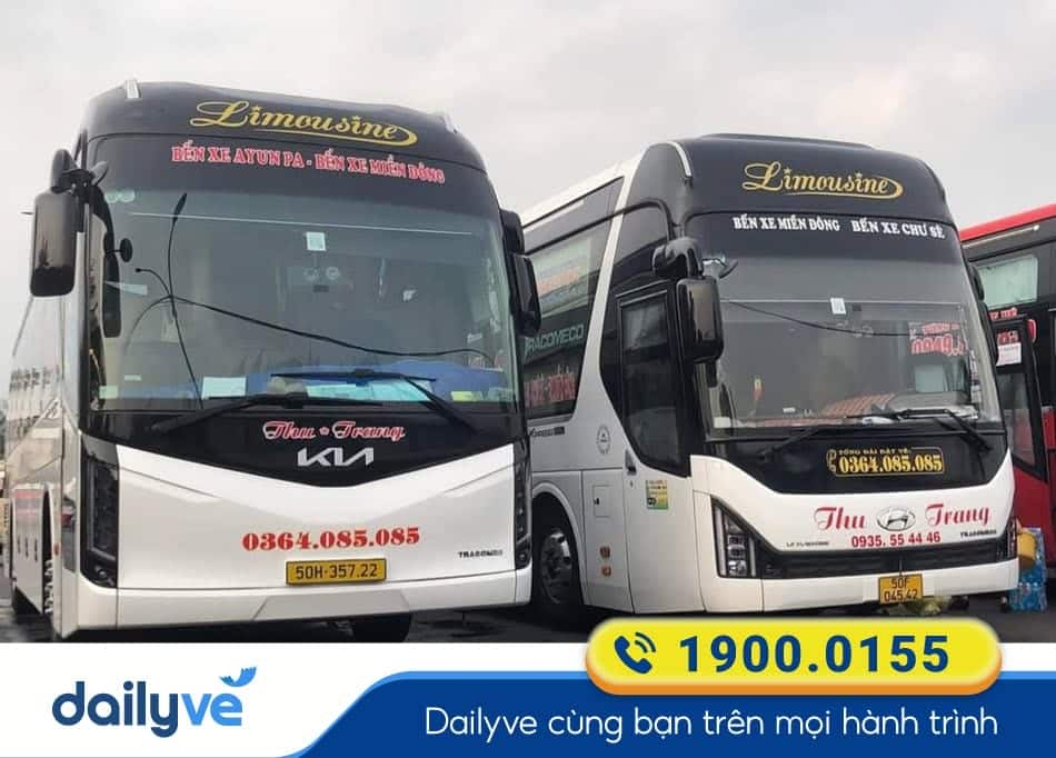 Nhà xe Thu Trang Sài Gòn đi Gia Lai chất lượng nhất