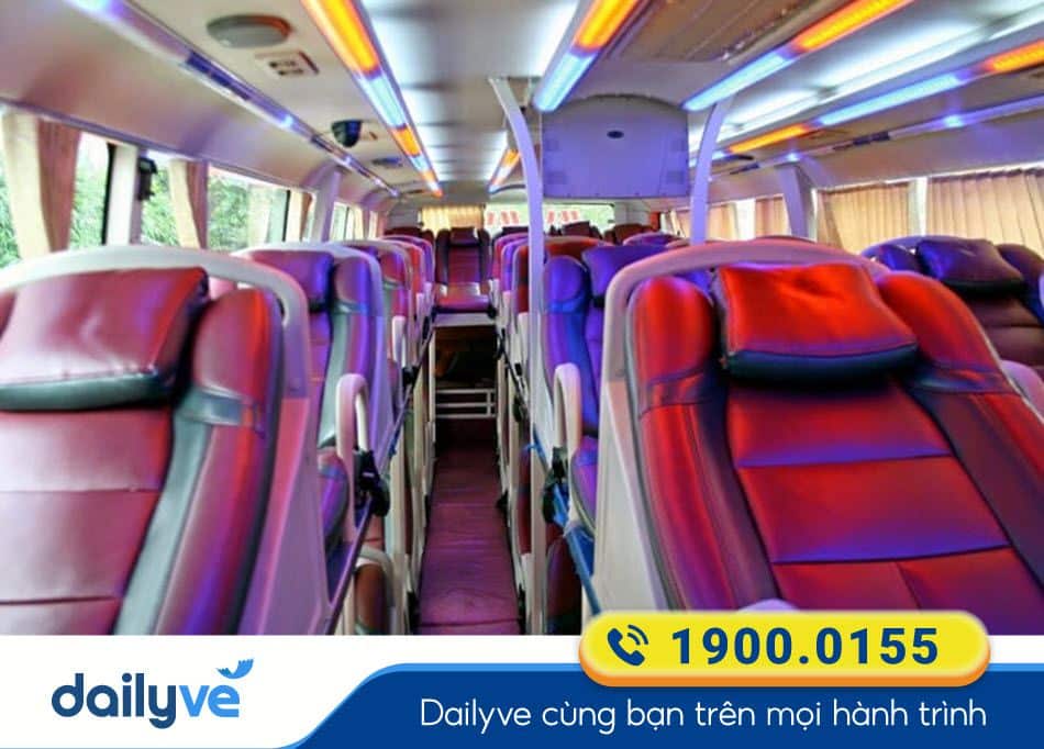 Nội thất xe giường nằm 36 chỗ của nhà xe Tăng Tín