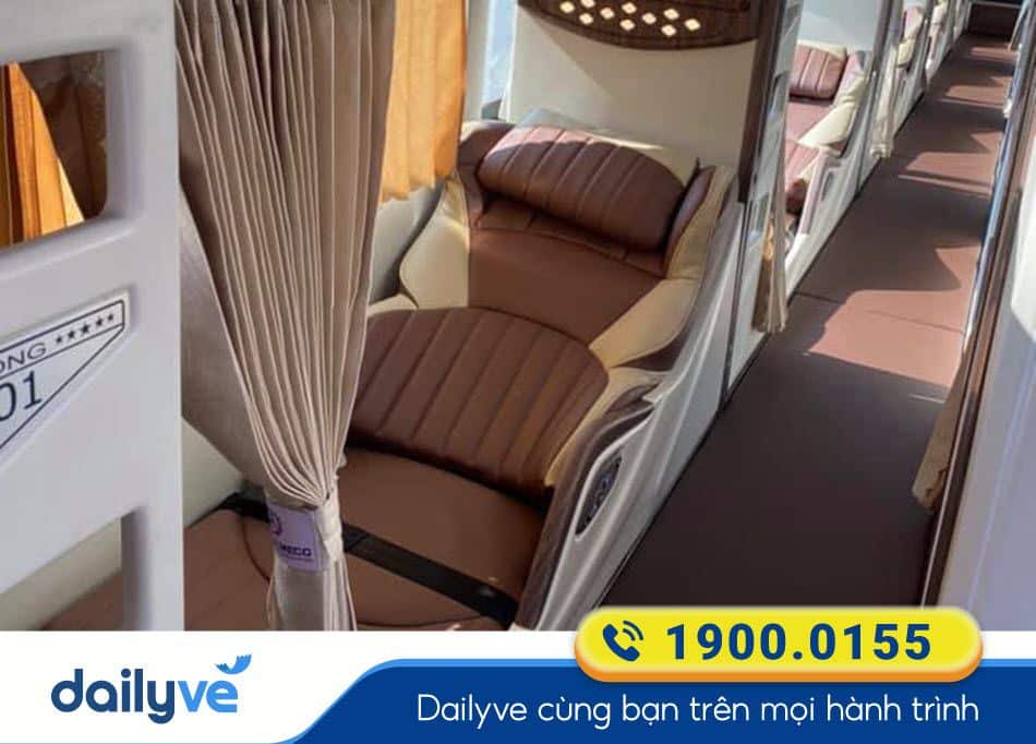 Xe giường nằm Limousine 34 phòng của nhà xe Vĩnh Dung 
