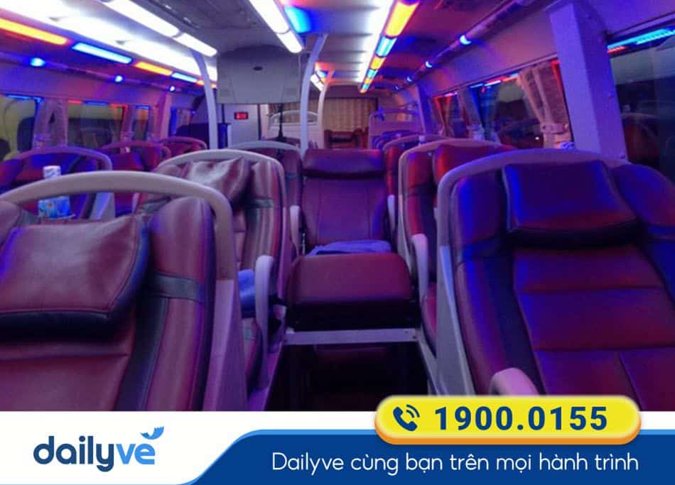Xe giường nằm 40 chỗ của nhà xe Thái Học Hà Tĩnh - Đà Nẵng