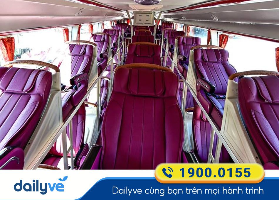 Xe giường nằm 46 chỗ của nhà xe Ngọc Phi Bình Định
