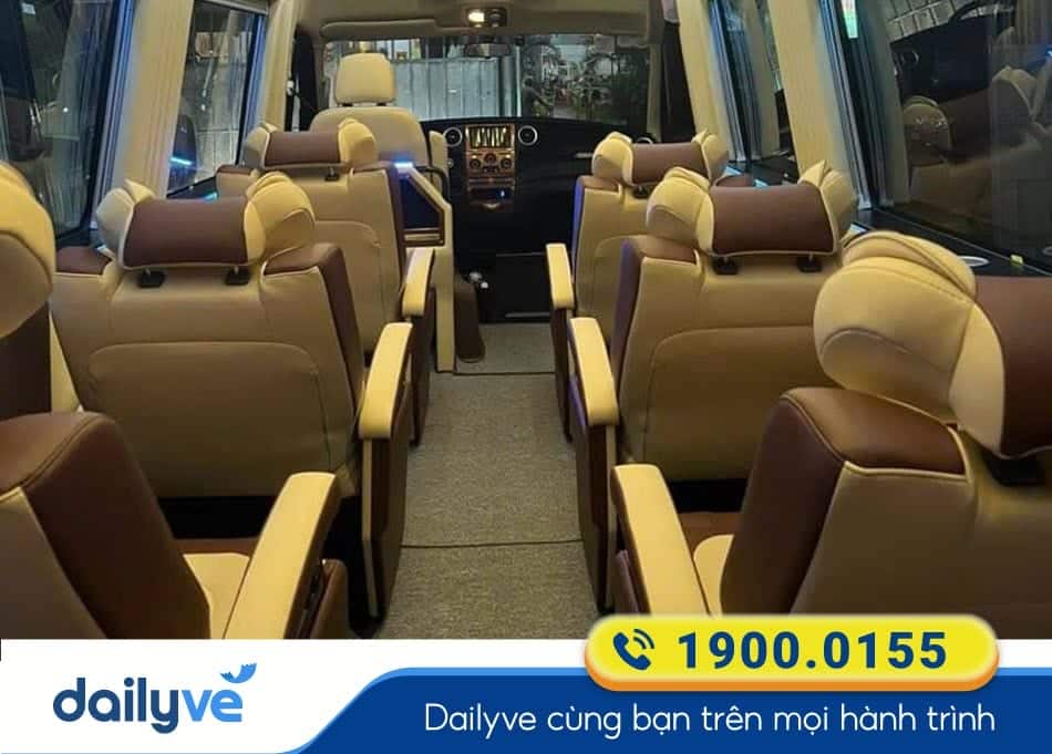 Tiện ích xe Limousine 9 chỗ của xe Sơn Lâm Phan Thiết