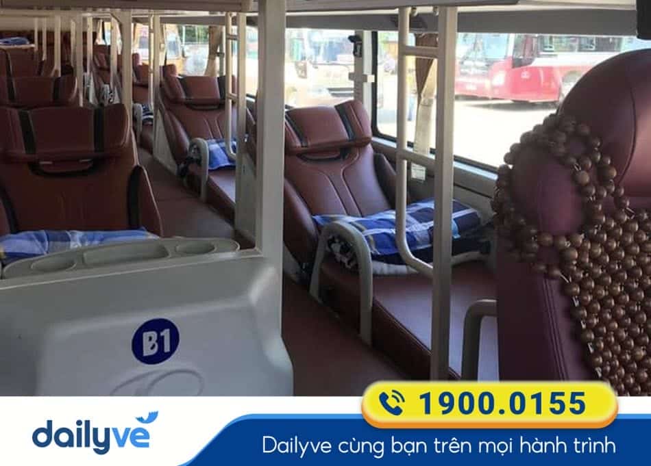 Tiện nghi xe giường nằm 36 chỗ của xe Tám Nghĩa Cao Bằng