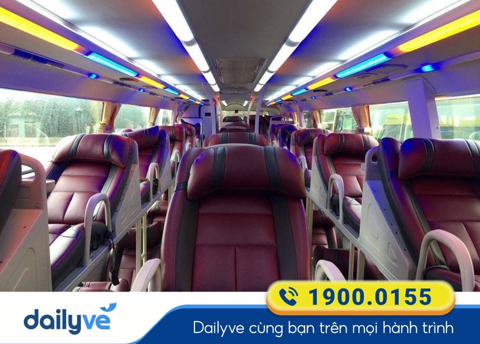 Tiện ích xe giường nằm 40 chỗ đời mới của nhà xe Mạnh Tường Lai Châu